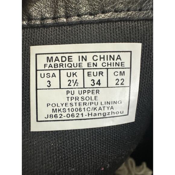 -SHOES BOOTS Girls Michael Kors Boots Black Size 3 US - Picture 9 of 9